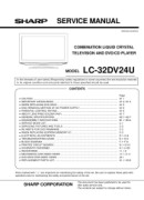 Sharp LC32DV24U Service Manual